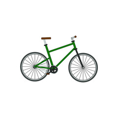 Fototapeta premium bicycle on white background, vector