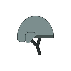 helmet on white background, vector