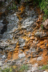  beautiful cliff texture on the sea coast