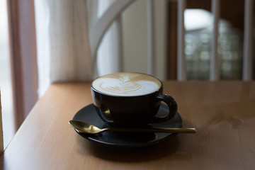 cup of coffee on table