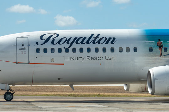 Boeing Plane with Royalton Hotels logo, Santa Clara, Cuba