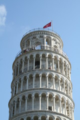 Pisa, Italy : view of the famous leaning tower