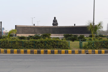 Ek Murti Chowk Roundabout, Buddha Chowk, Greater Noida West