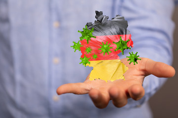 Corona Virus - Microbiology And Virology Concept - germany 3d Rendering.