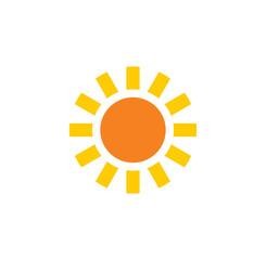 Fototapeta premium Sun related icon on background for graphic and web design. Creative illustration concept symbol for web or mobile app
