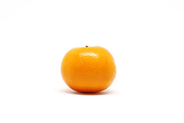 Mandarin orange isolated on white background with copy space