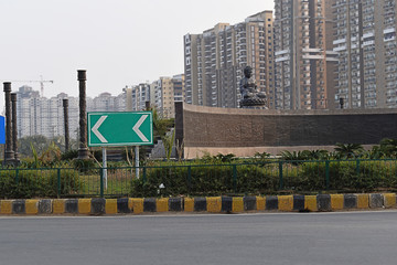 Ek Murti Chowk Roundabout, Buddha Chowk, Greater Noida West