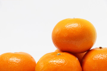 Mandarin orange isolated on white background