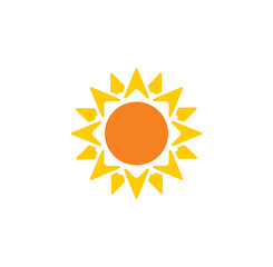 Sun related icon on background for graphic and web design. Creative illustration concept symbol for web or mobile app