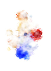 Brushed Painted Abstract Background. Brush stroked painting. Artistic vibrant and colorful wallpaper..