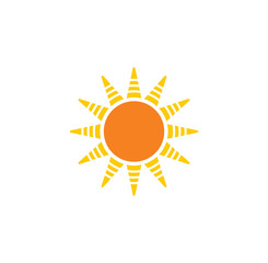 Sun related icon on background for graphic and web design. Creative illustration concept symbol for web or mobile app