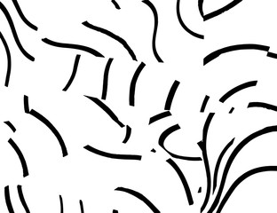 Obraz premium Brush abstract pattern. Grunge texture. Background. White and black vector.