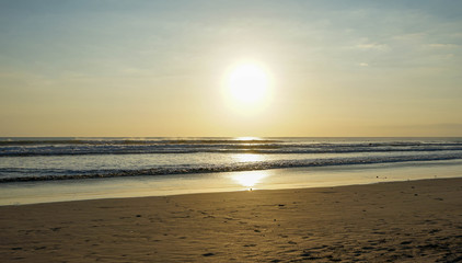 sunset on the beach