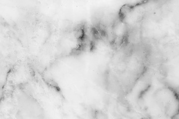 Fototapeta na wymiar White marble texture with natural pattern for design art work,background