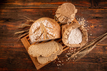 Rustic loaf of bread