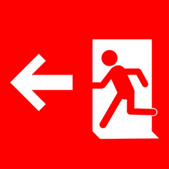 emergency exit door vector.