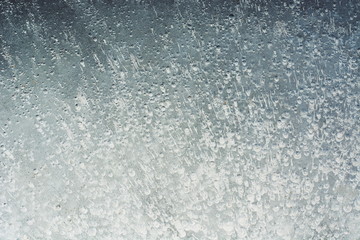 beautiful ice texture, top view.