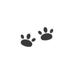 paw vector  icon of pet illustration design