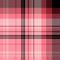 Seamless pattern in fascinating creative pink and black colors for plaid, fabric, textile, clothes, tablecloth and other things. Vector image.