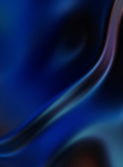 Fluid abstract background with colorful gradient. 2D illustration of modern movement.