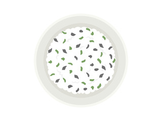わかめご飯のイラスト