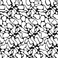 Stof per meter vector, Abstract Seamless pattern from of drawn lines of black color on a white background for printing on packaging on gifts, on fabric, on covers, on paper, for creating backgrounds, poster. © Светлана Шевцова