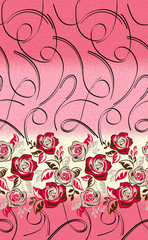 Beautiful floral design pattern background