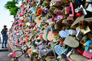 N Seoul Tower is one of the iconic symbols of Seoul, couples head to the tower to lock their "padlock of love" onto the railing and to dream that their love will last forever.