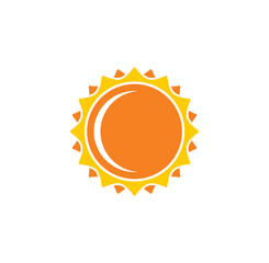 Sun related icon on background for graphic and web design. Creative illustration concept symbol for web or mobile app