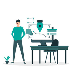 graphic design concept illustration vector