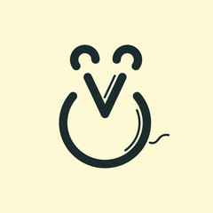 Fototapeta premium icon on square internet button. Mouse icon. Simple vector illustration. Minimalism 