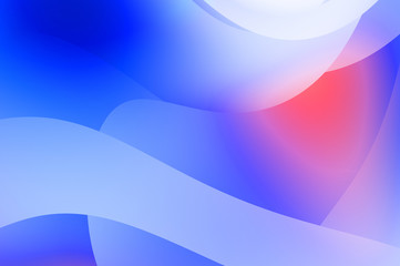 Abstract background with colorful gradient. Vibrant graphic wallpaper with stripes design. Fluid 2D illustration of modern movement.