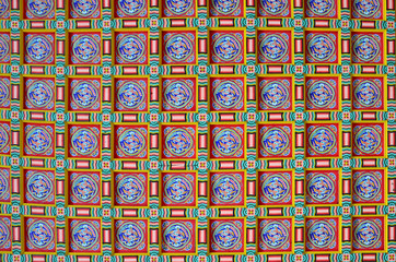Fototapeta premium Ceiling pattern at Gyeongbokgung Palace, South Korea