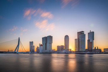 Fototapeta na wymiar Rotterdam, Netherlands Skyline