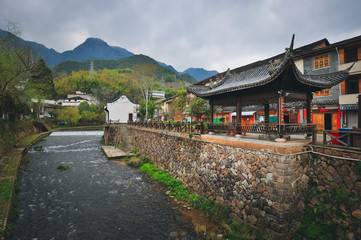 Fototapeta na wymiar countryside landscape of China's traditional village