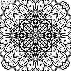 Flower Mandala. Coloringbook page template