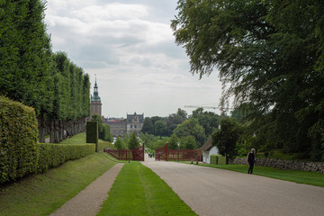 Fototapeta na wymiar landscaping in rosengborg garden, denmark copenhague, europe