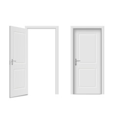 Home doors set, front, entry and indoor objects