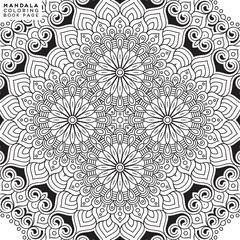 Flower Mandala. Coloringbook page template