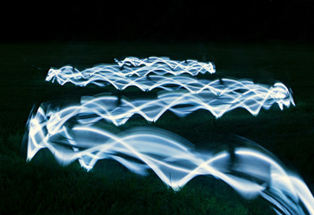 bicycle path long exposure