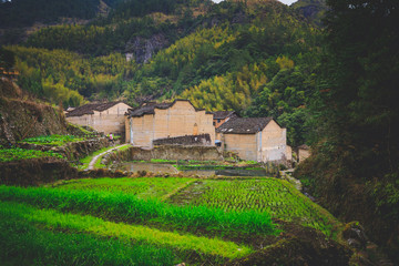 Obraz na płótnie Canvas countryside landscape of China's traditional village