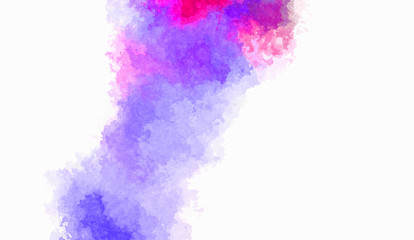 Watercolor painted background. Abstract Illustration wallpaper. Brush stroked painting. 2D Illustration.