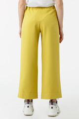 Young lady in a yellow pants