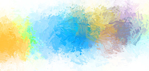 Brushed Painted Abstract Background. Brush stroked painting. Artistic vibrant and colorful wallpaper..