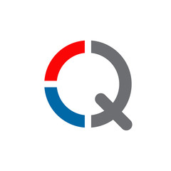 Q letter initial icon logo design