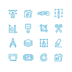 Web and graphic design icons