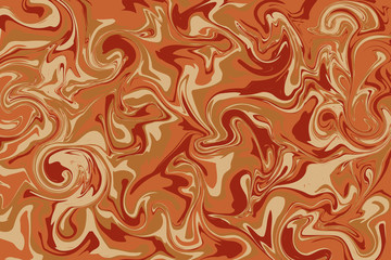 Marble textured in brown, orange, red color background (Vector)