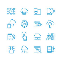 icons set of search engine optimisation