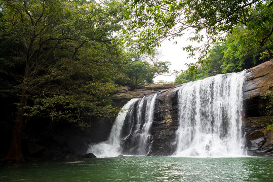 Beautiful Sera ella waterfall, Sri Lanka