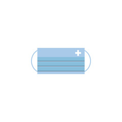 Medical bandage icon, design. Symbol of protection against the virus. Vector illustration.